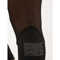 Black High Waisted 3/4 Mesh Leggings - Sporty Pro