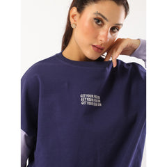Oversized Two Toned Set In Dark Blue - Sporty Pro