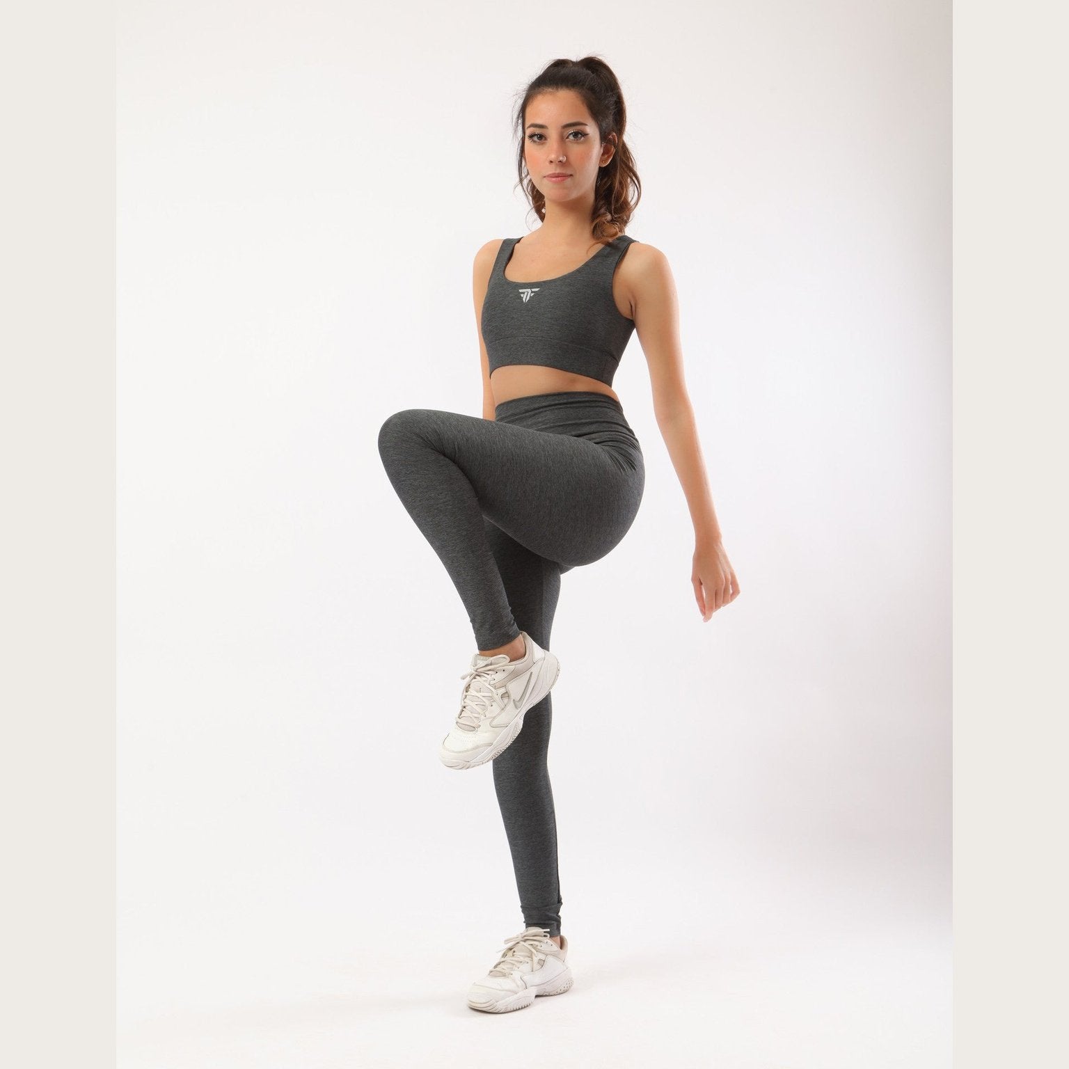 Dark gray heather basic legging - Sporty Pro