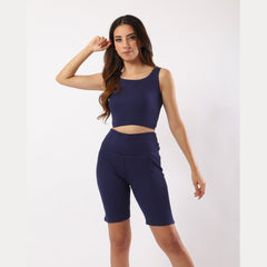 Purple ribbed 2-piece set - Sporty Pro