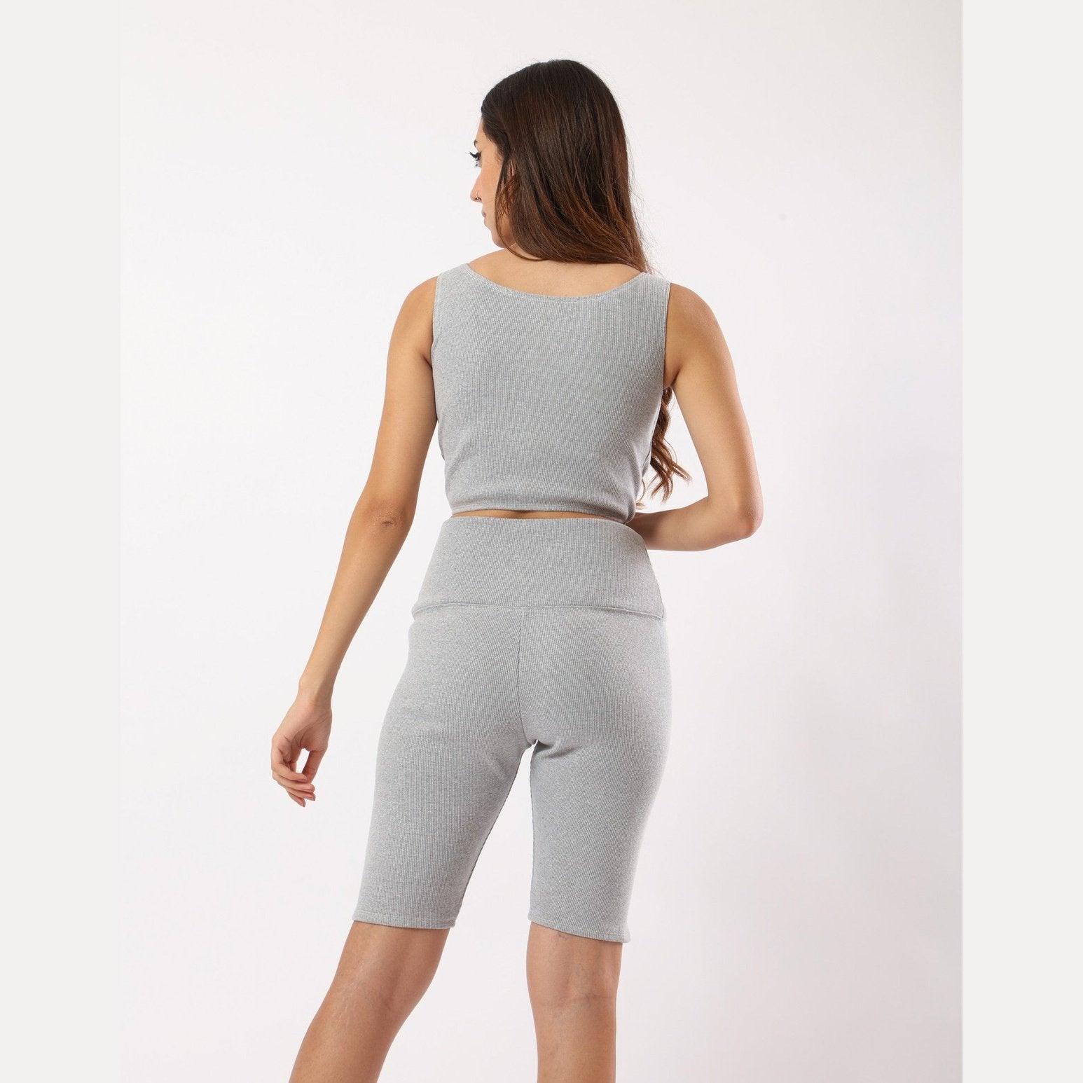 Light grey ribbed 2-piece set - Sporty Pro