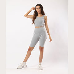 Light grey ribbed 2-piece set - Sporty Pro