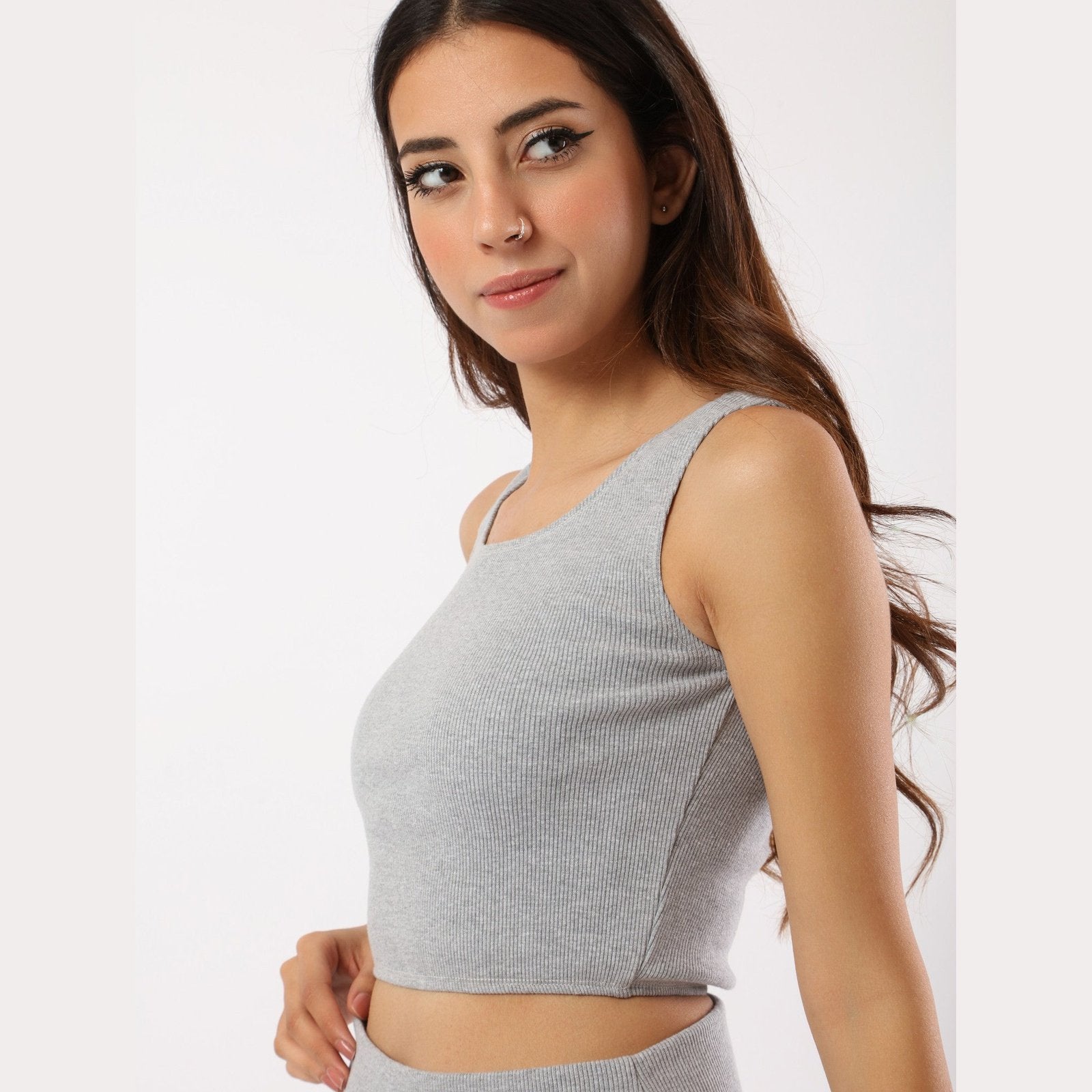Light grey ribbed 2-piece set - Sporty Pro