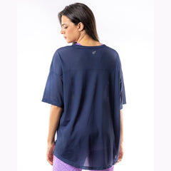 Breathable Mesh T-Shirt in Mood Indigo - Sporty Pro