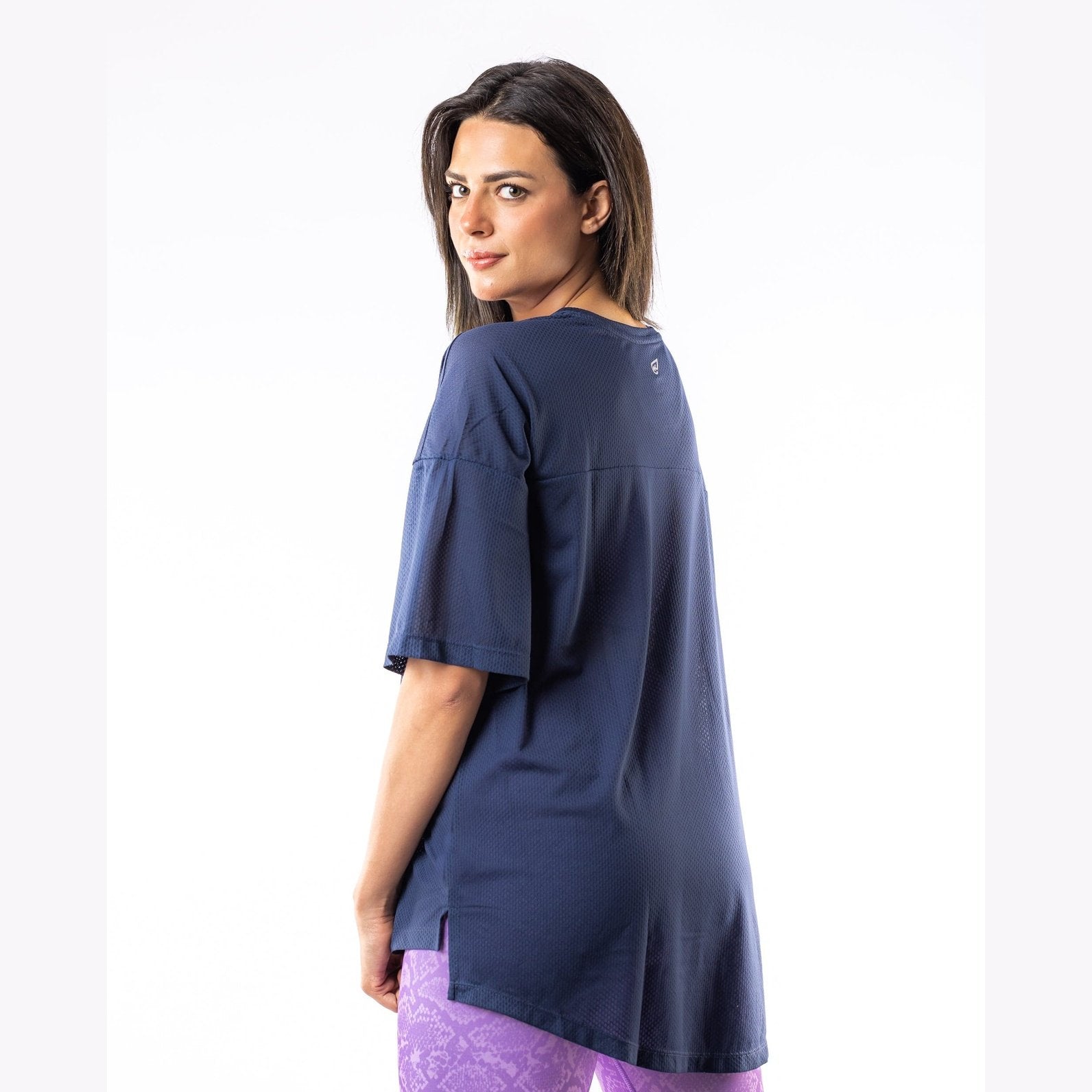 Breathable Mesh T-Shirt in Mood Indigo - Sporty Pro