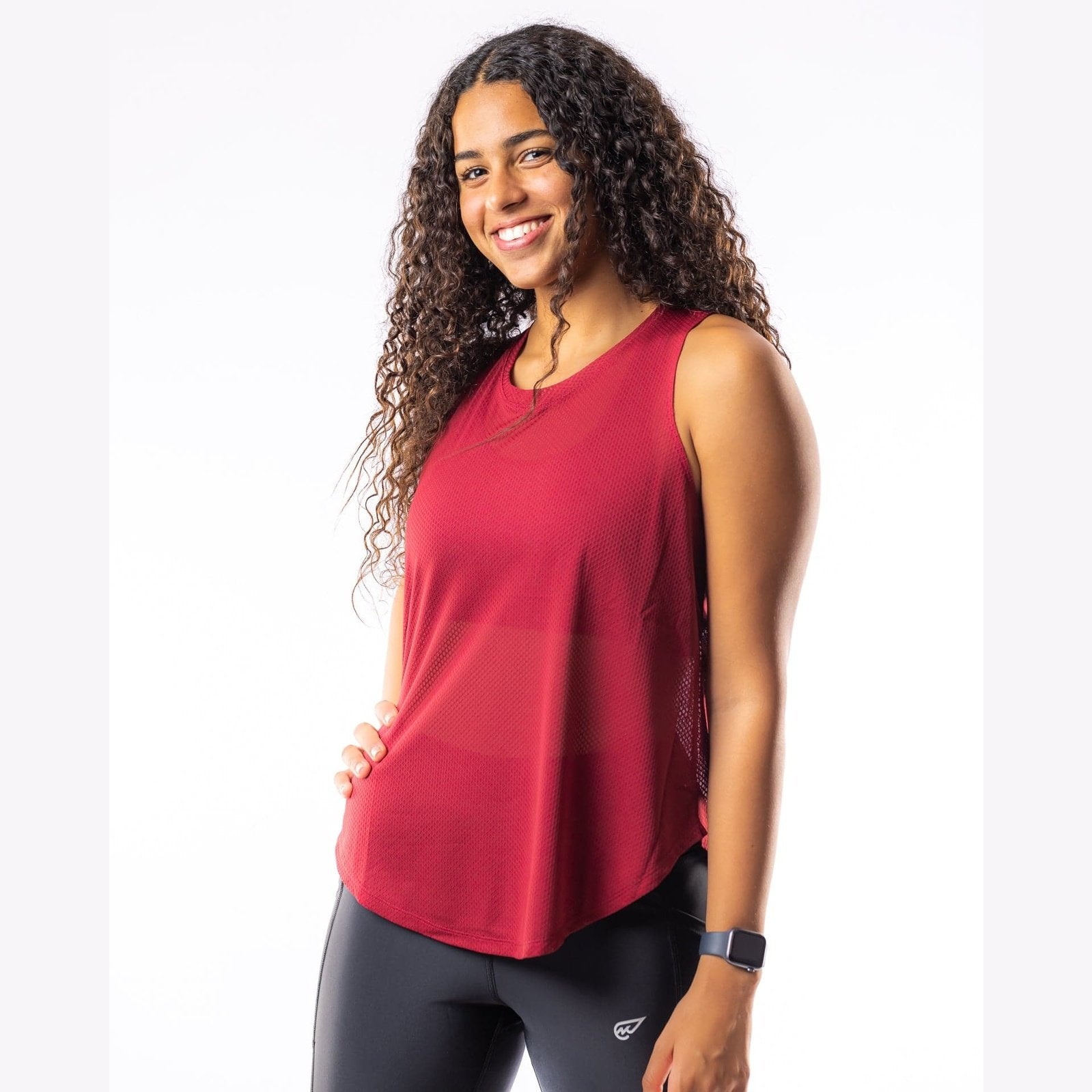 Lightweight Tank Top in Burgundy - Sporty Pro