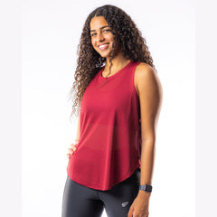 Lightweight Tank Top in Burgundy - Sporty Pro