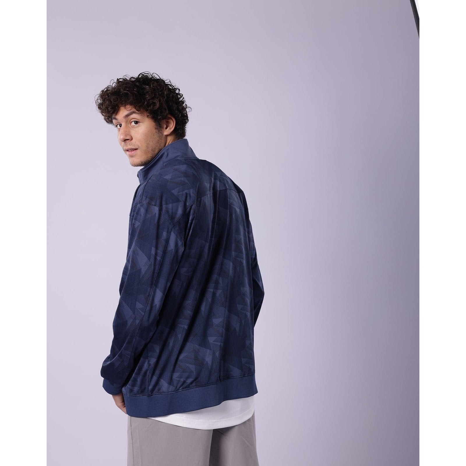 Geo Blue Track Top - Sporty Pro