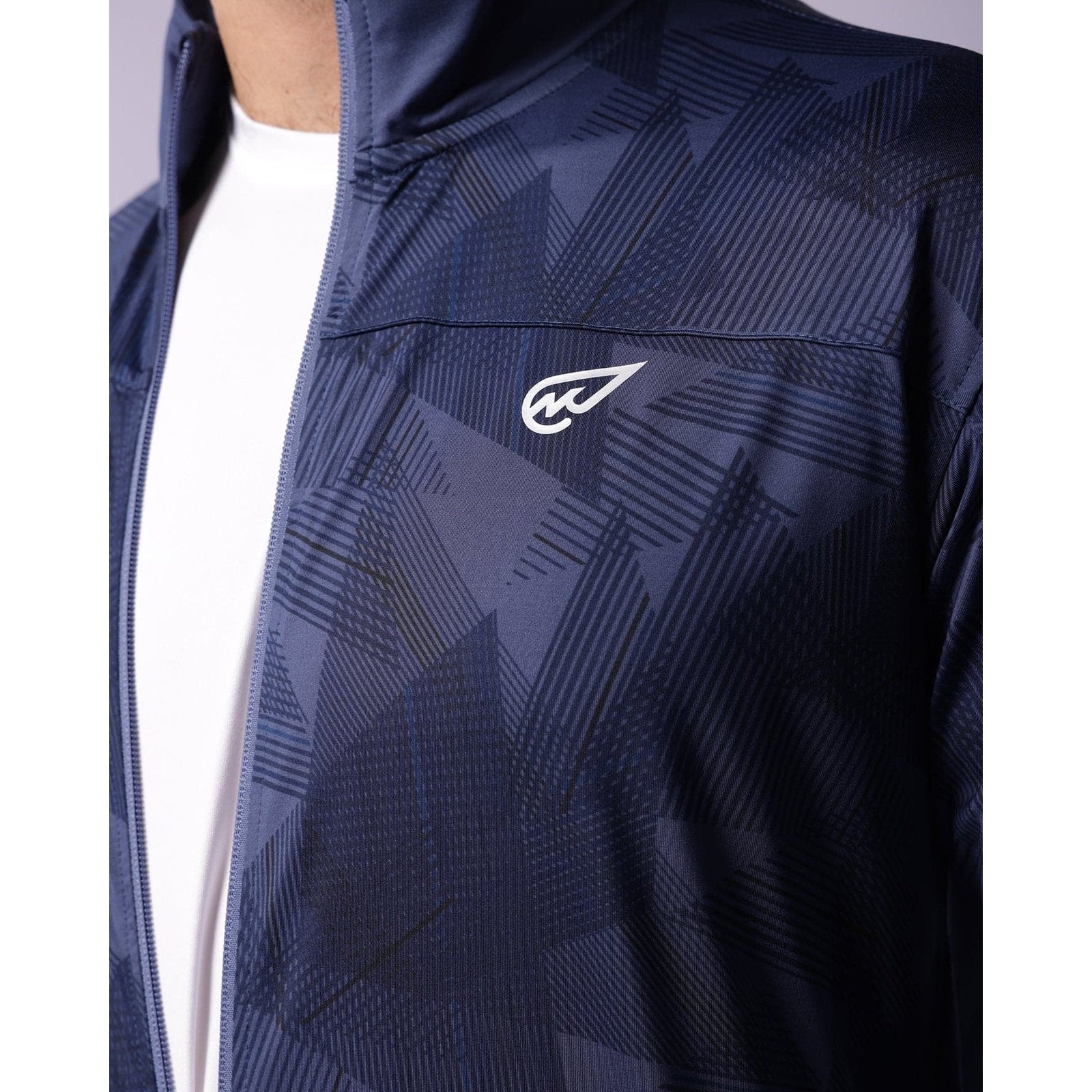 Geo Blue Track Top - Sporty Pro