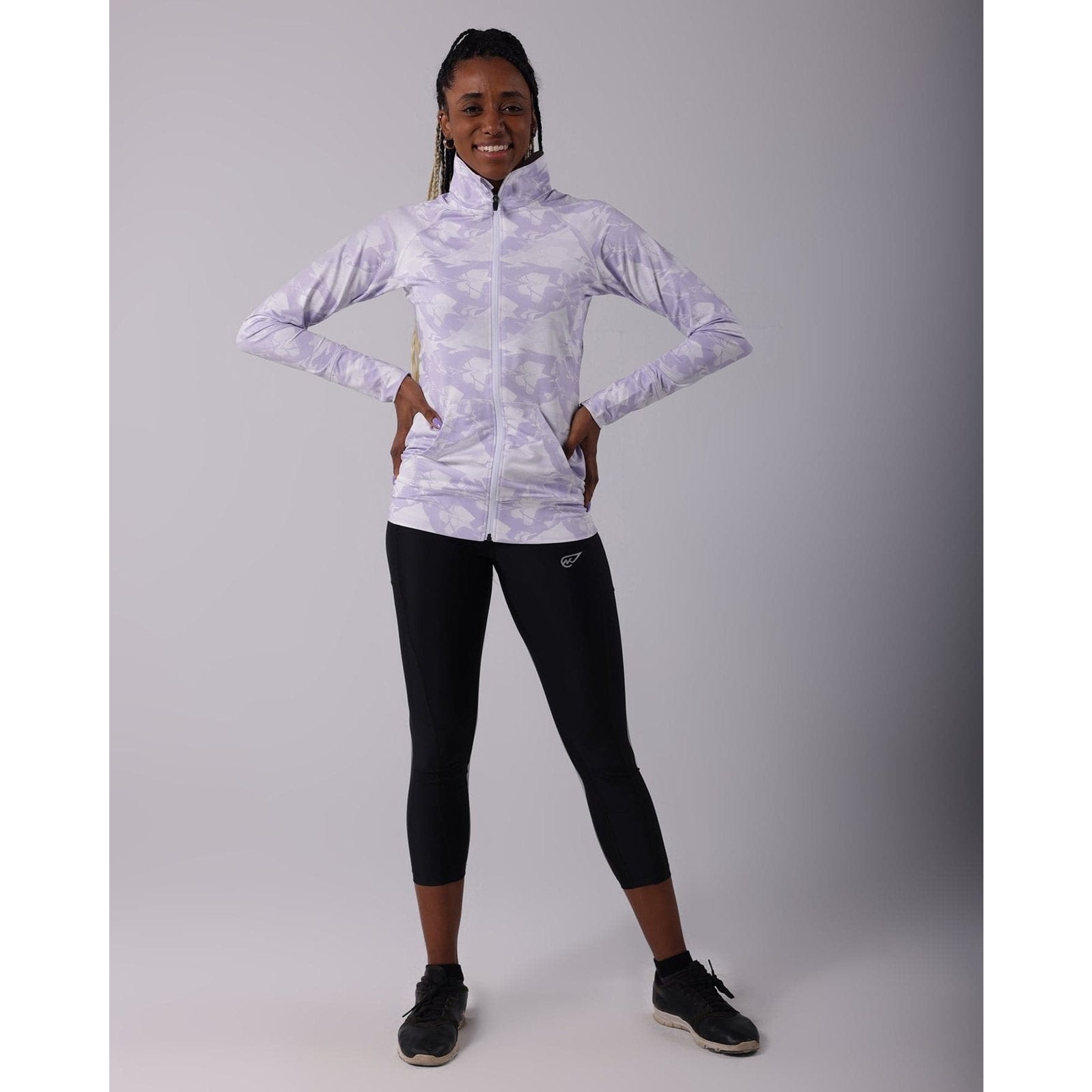 Purple Marble Track Top - Sporty Pro