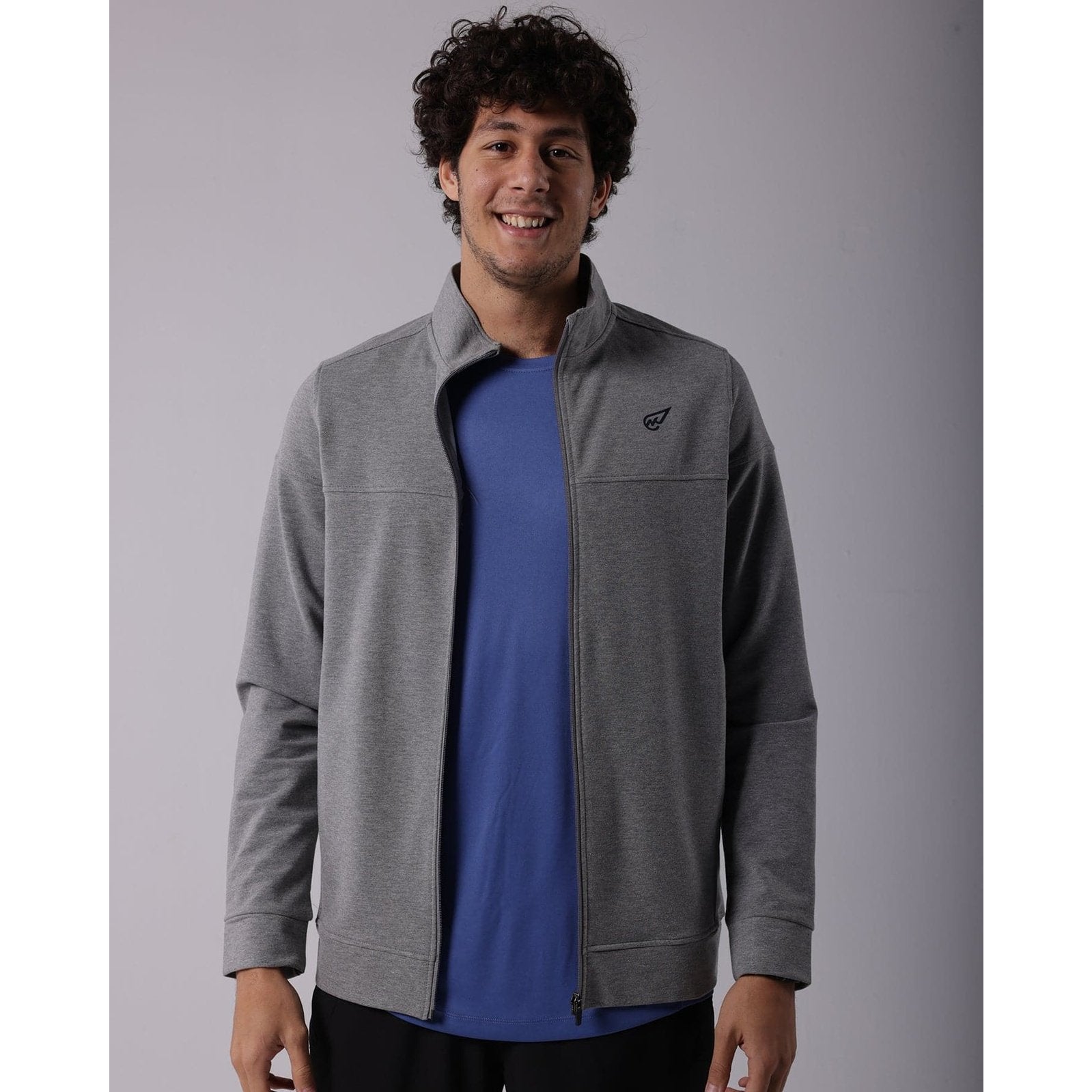Milton Track Top in Dark Grey - Sporty Pro