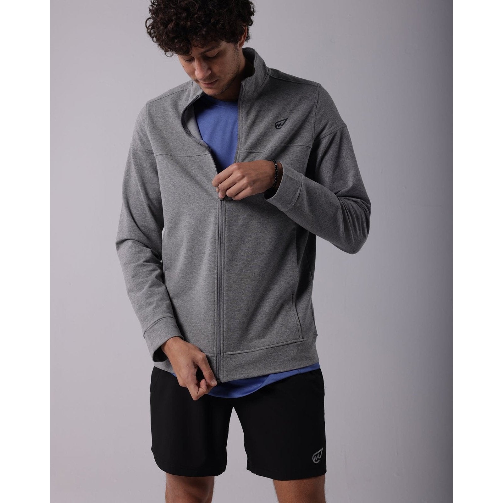 Milton Track Top in Dark Grey - Sporty Pro