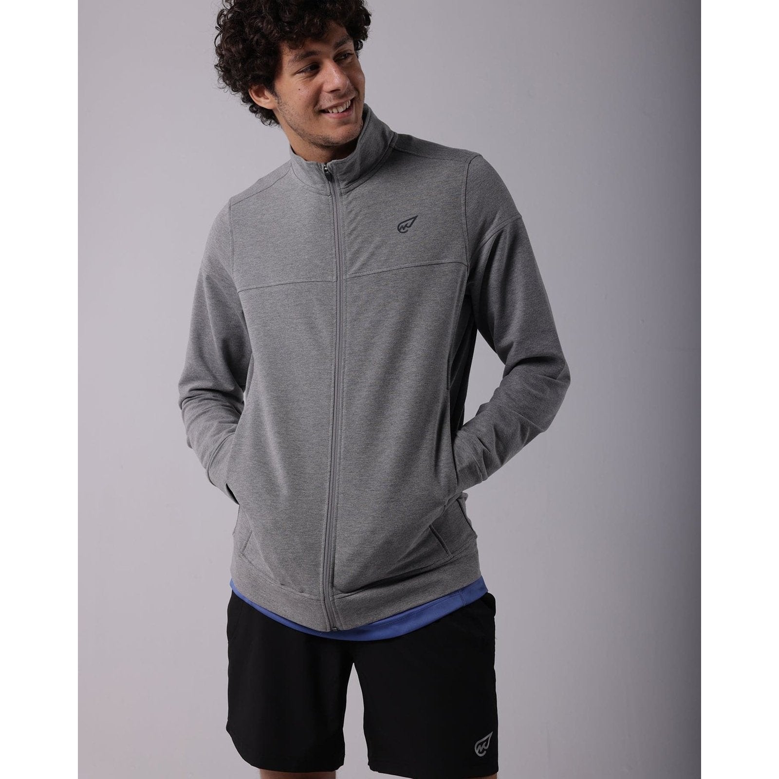 Milton Track Top in Dark Grey - Sporty Pro