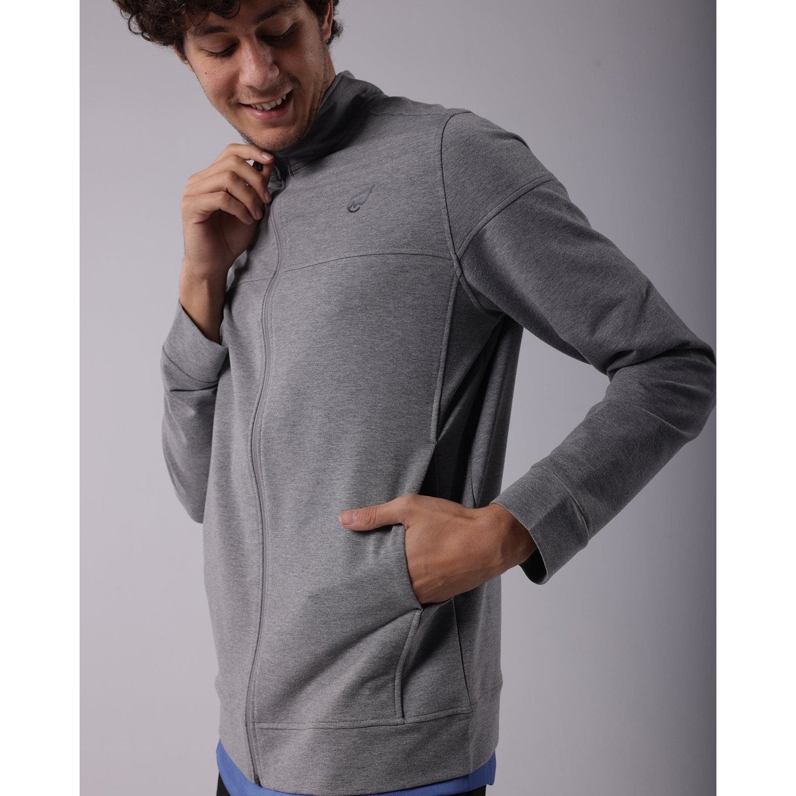 Milton Track Top in Dark Grey - Sporty Pro