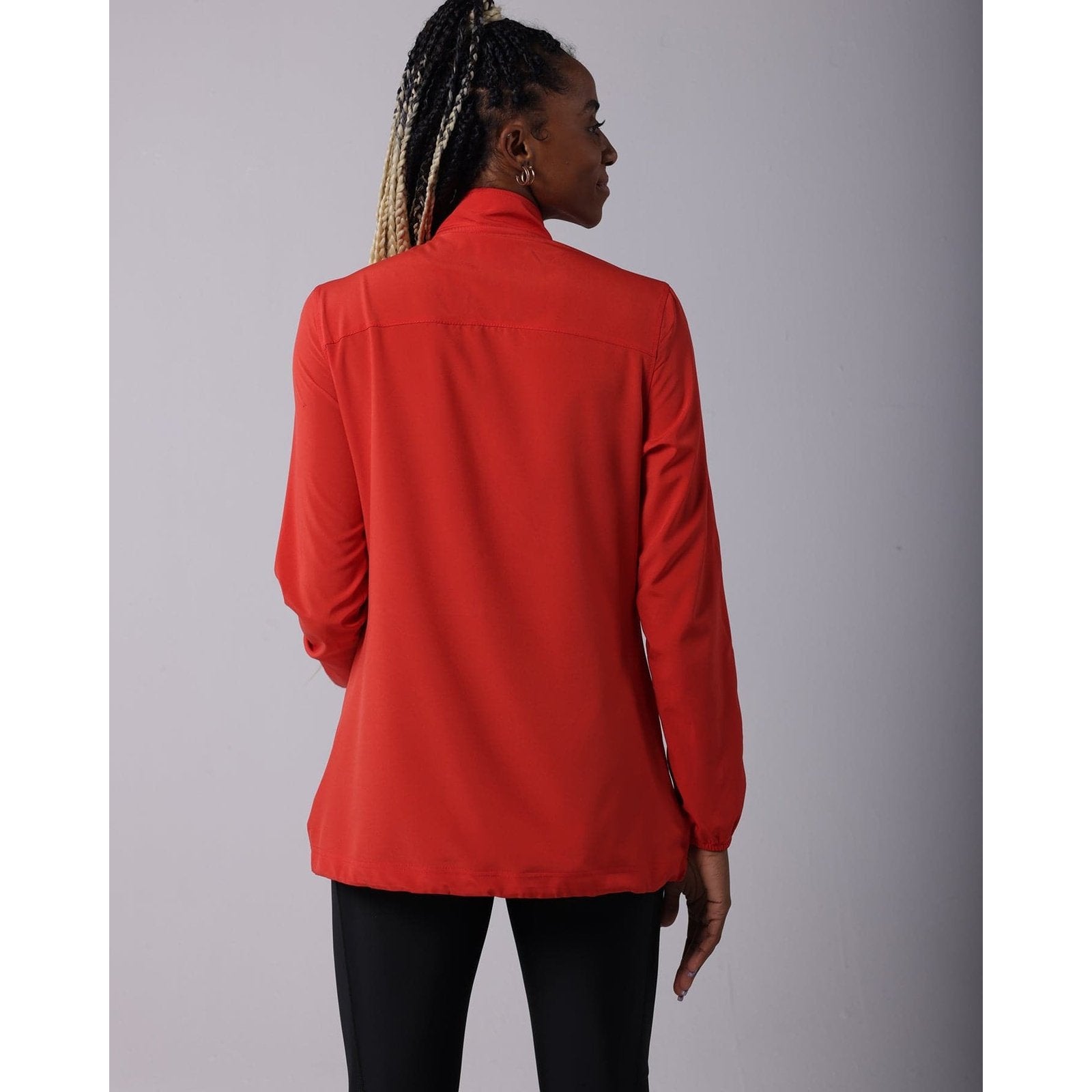 Red Half Zipper Wind Breaker - Sporty Pro