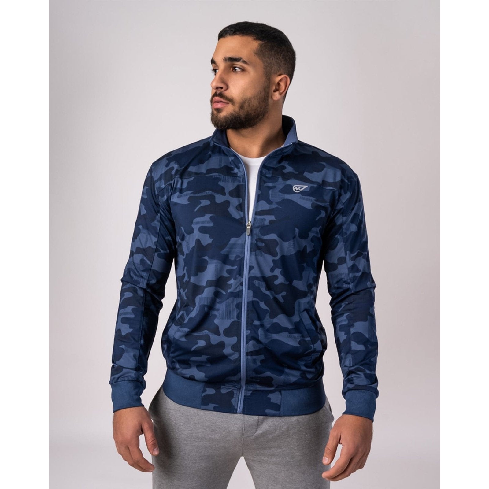 Blue Camo Track Top - Sporty Pro