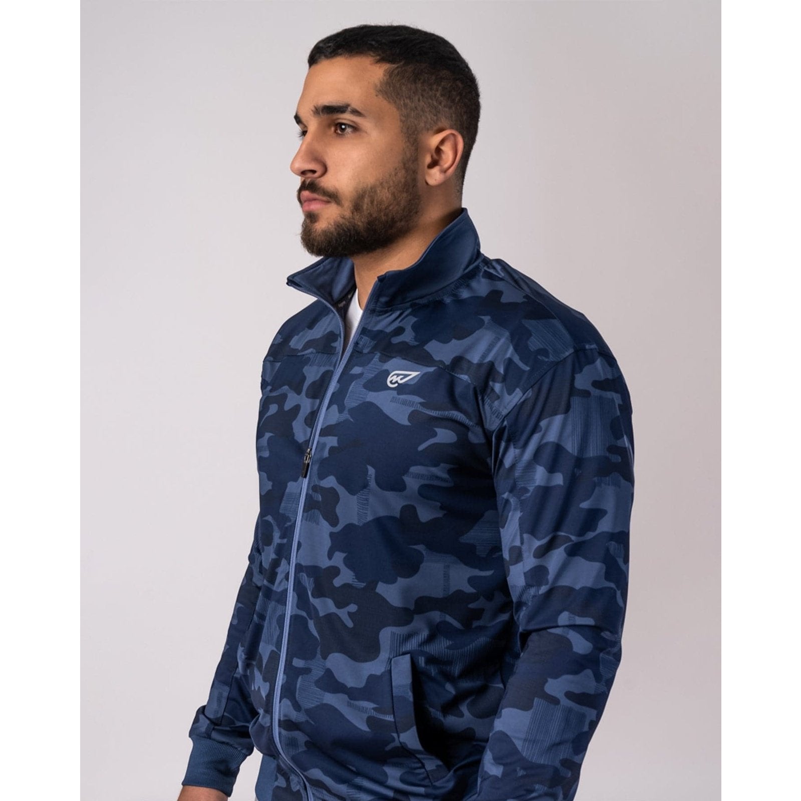 Blue Camo Track Top - Sporty Pro