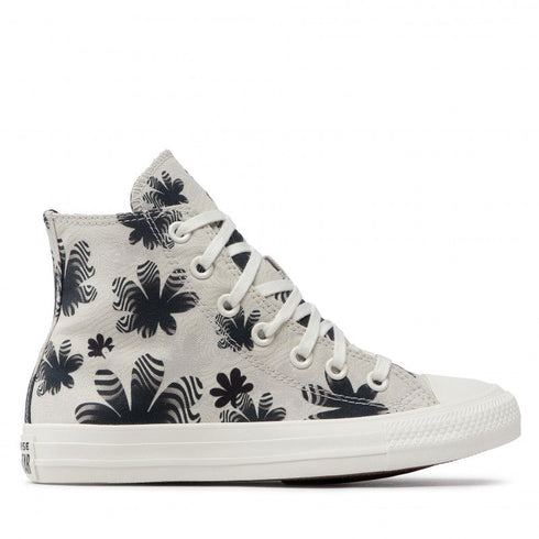Black and white flower converse Clearance