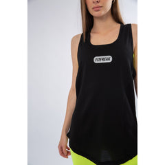 Black Sleeveless Training Tank Top