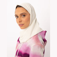 Sports Hijab In White - Sporty Pro