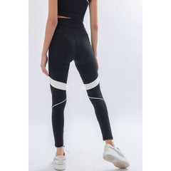 Black Piping Color Block Leggings