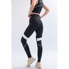 Black Piping Color Block Leggings