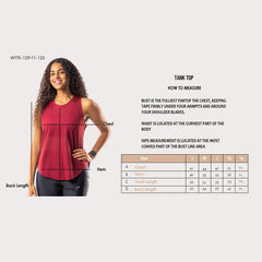Lightweight Tank Top in Burgundy - Sporty Pro