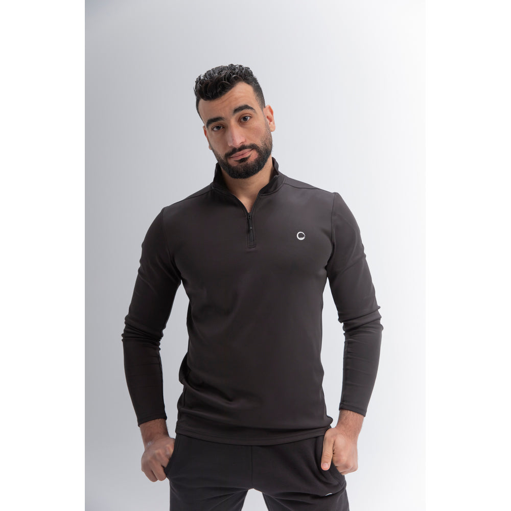 Quarter Zipper Black - Unisex - Sporty Pro