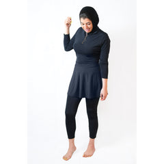 Aqua Belle Black Jumpsuit Swimsuit - Sporty Pro