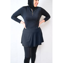 Aqua Belle Black Jumpsuit Swimsuit - Sporty Pro