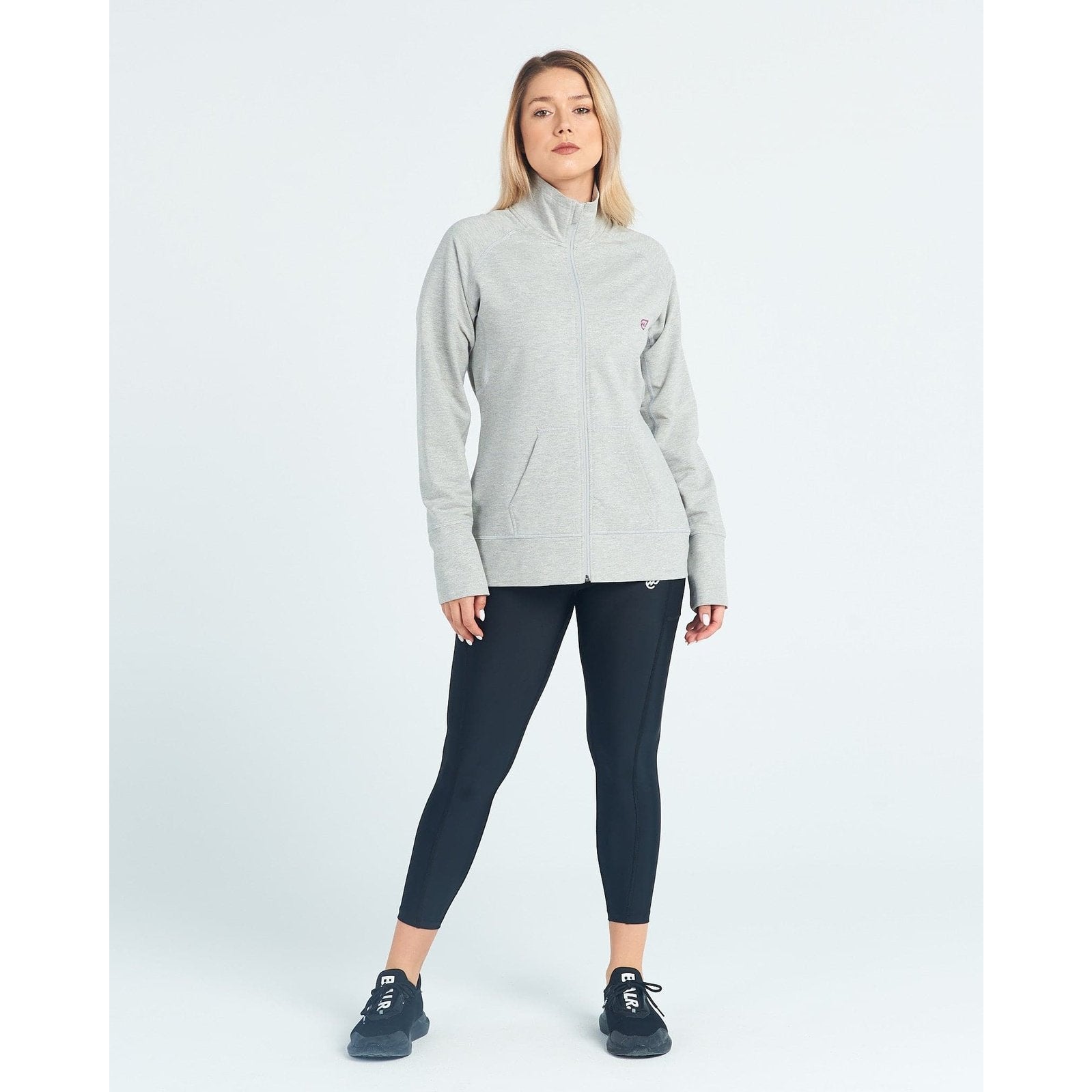 Milton Track Top in Light Grey - Sporty Pro