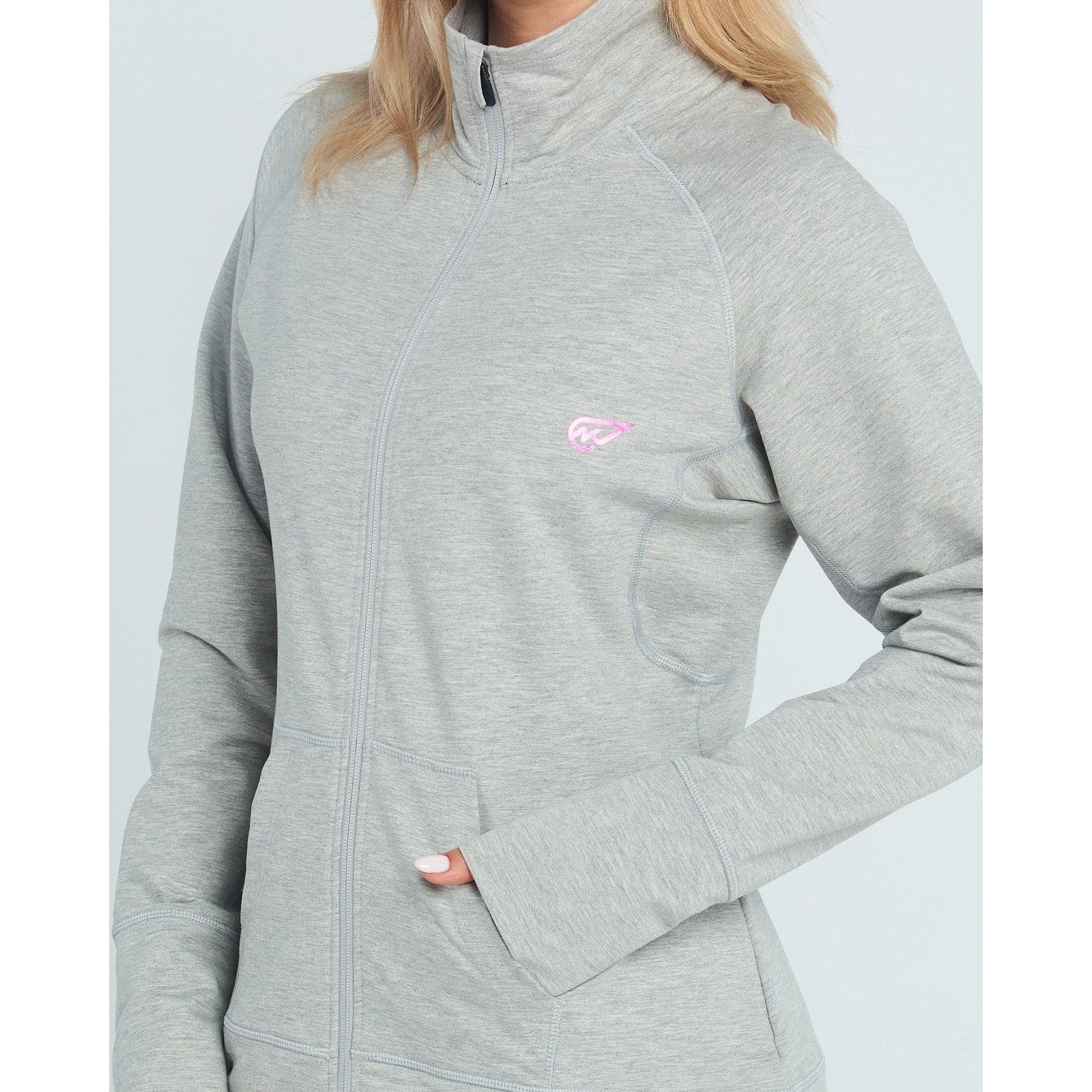 Milton Track Top in Light Grey - Sporty Pro