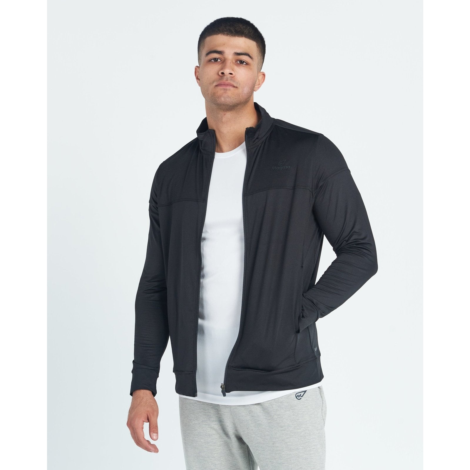 Black Vapour Track Top - Sporty Pro