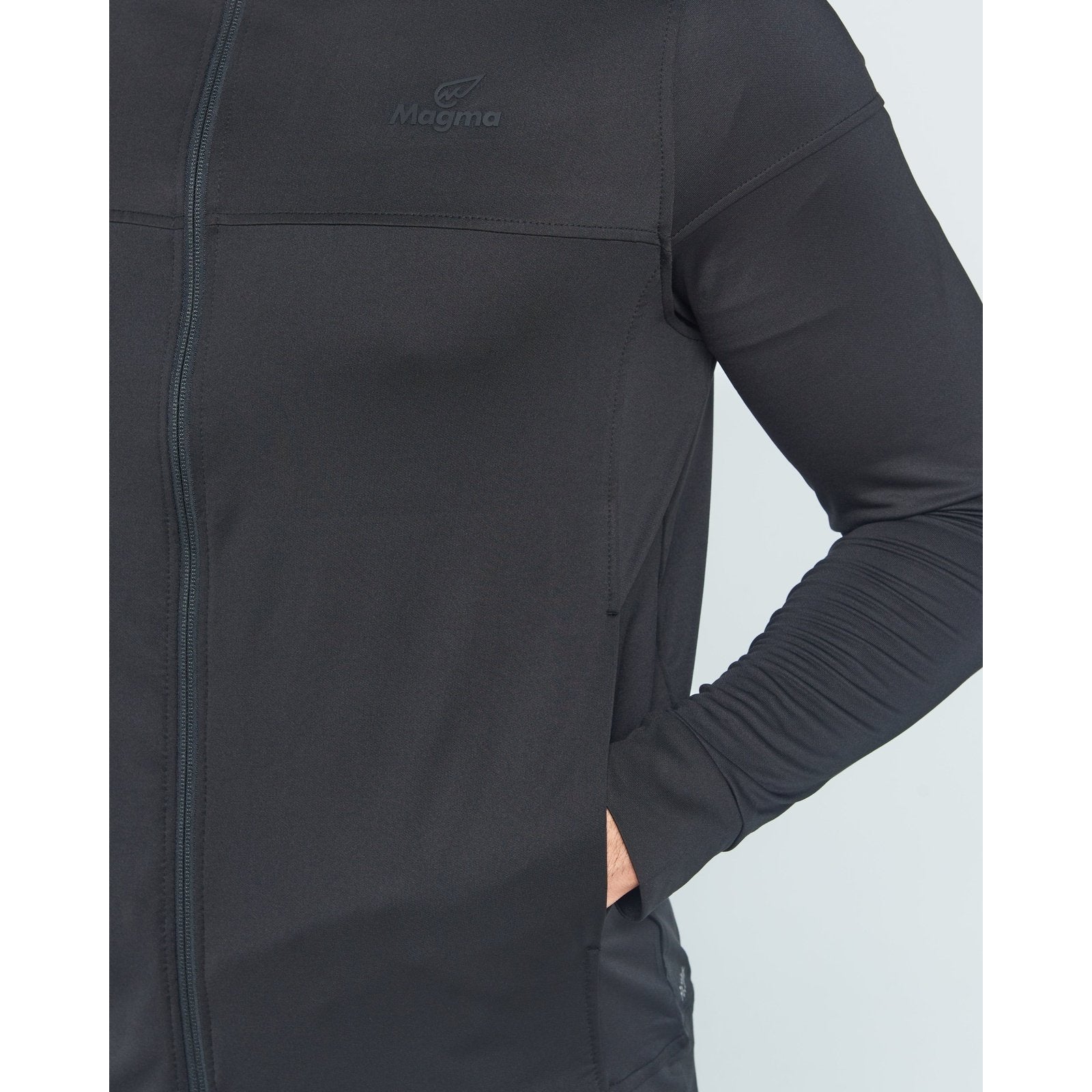 Black Vapour Track Top - Sporty Pro