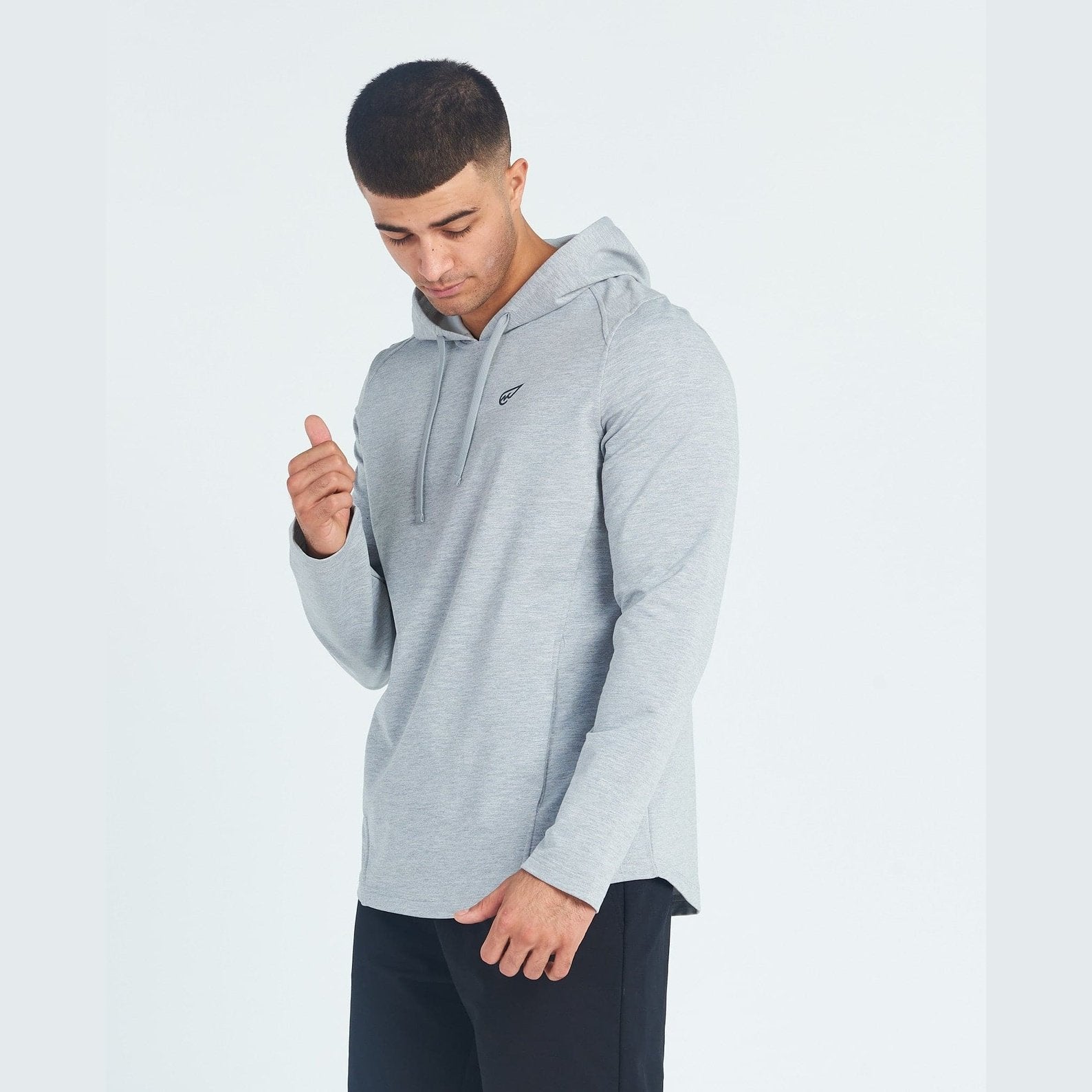 Milton Hoodie in Light Grey - Sporty Pro