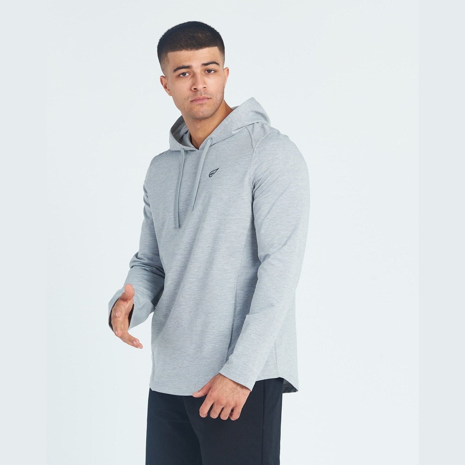 Milton Hoodie in Light Grey - Sporty Pro