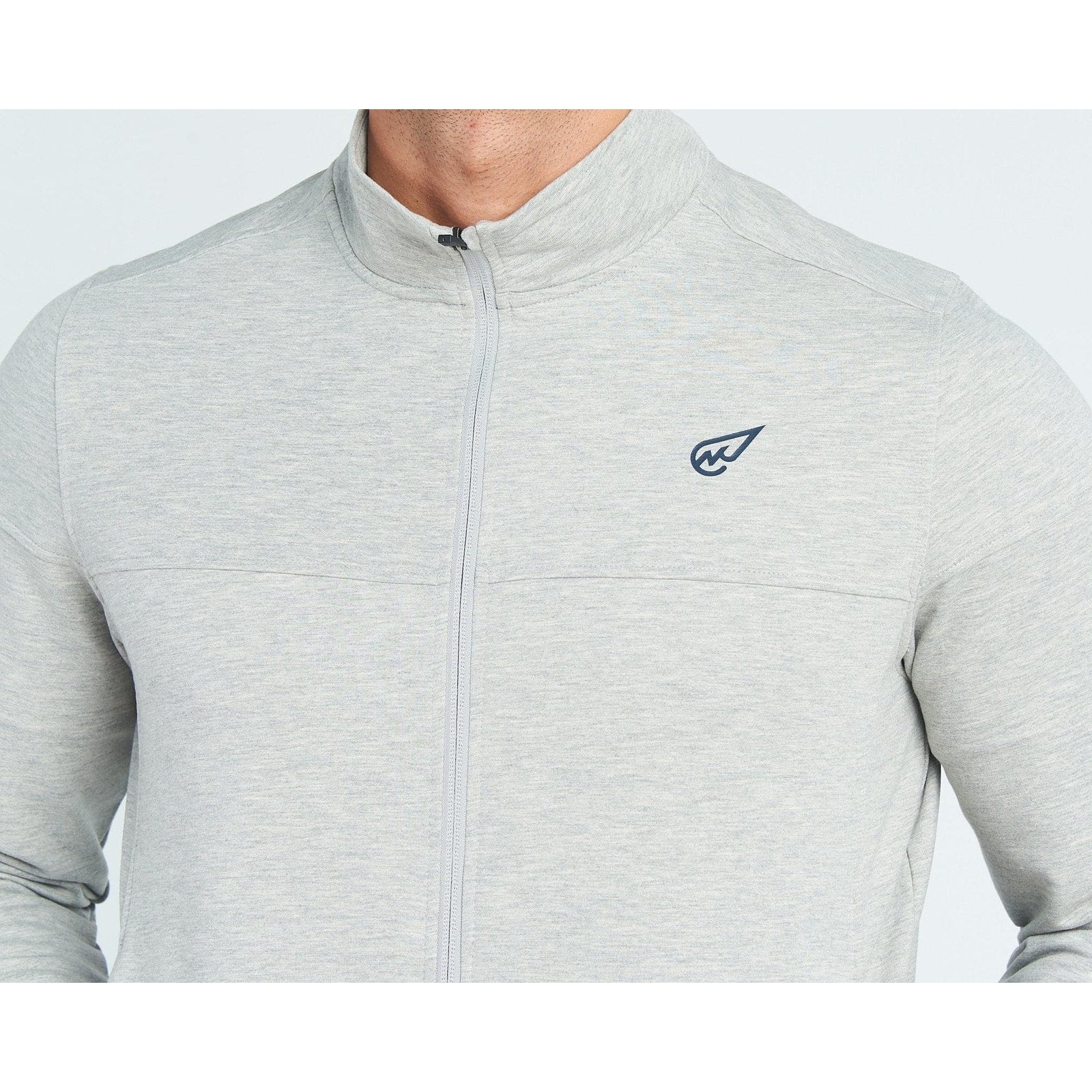 Milton Track Top in Light Grey - Sporty Pro