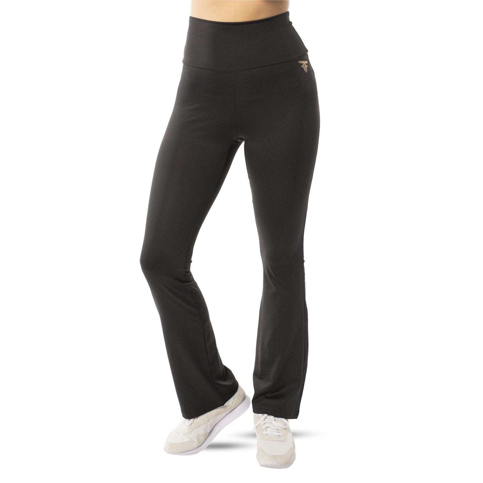 Women's Flare Leg Pants Yoga Style High Waist Quick Dry Pilates Dance Pants  Bottoms Color Gradient Plaid Black Green Gray Cotton Sports Activewear Mic