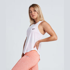 Curve Tank in White - Sporty Pro