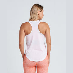 Curve Tank in White - Sporty Pro