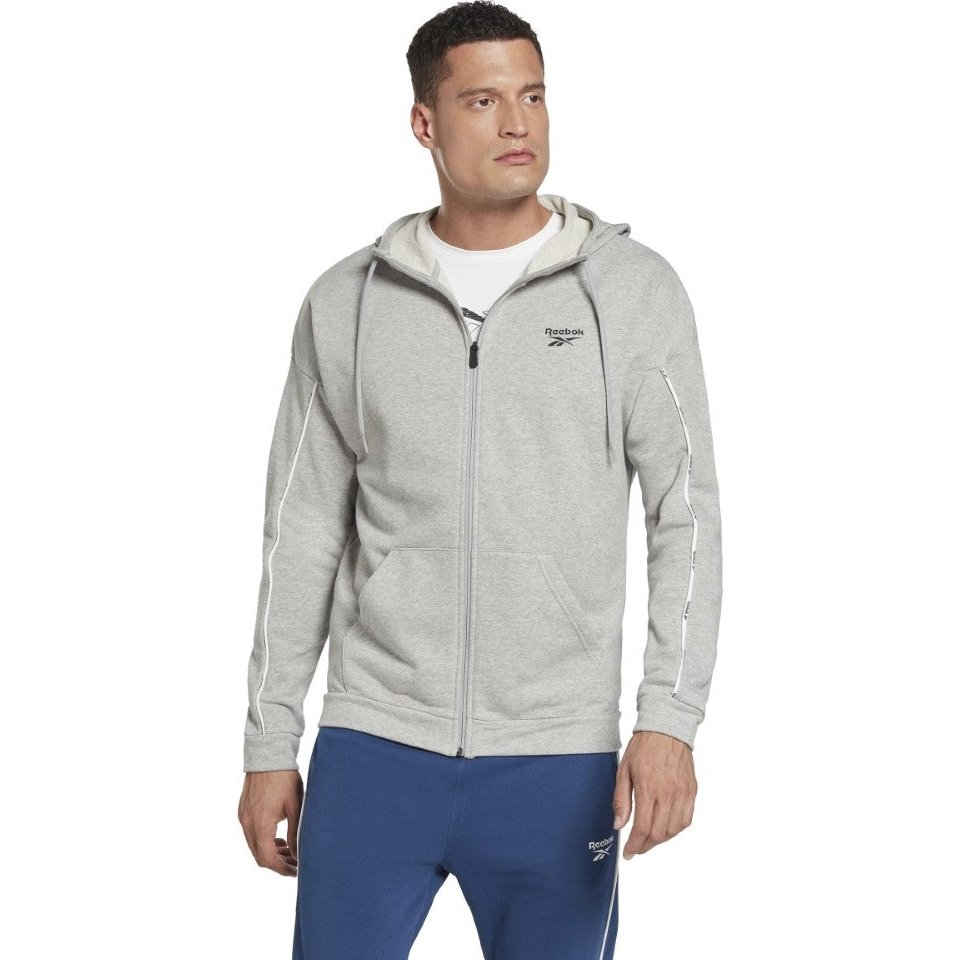 Reebok Workout Ready Piping Zip-Up Sweatshirt - Sporty Pro