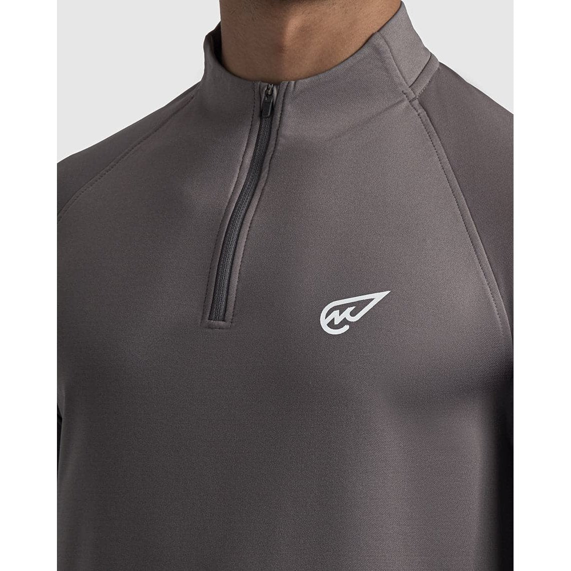 Dark Grey Quarter Zipper - Sporty Pro