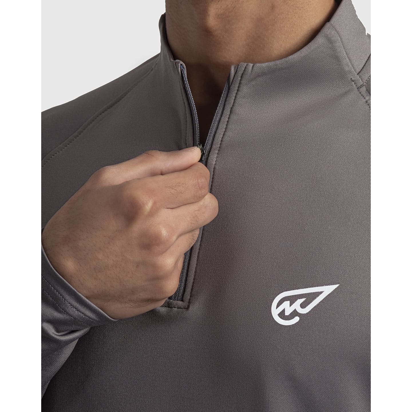 Dark Grey Quarter Zipper - Sporty Pro
