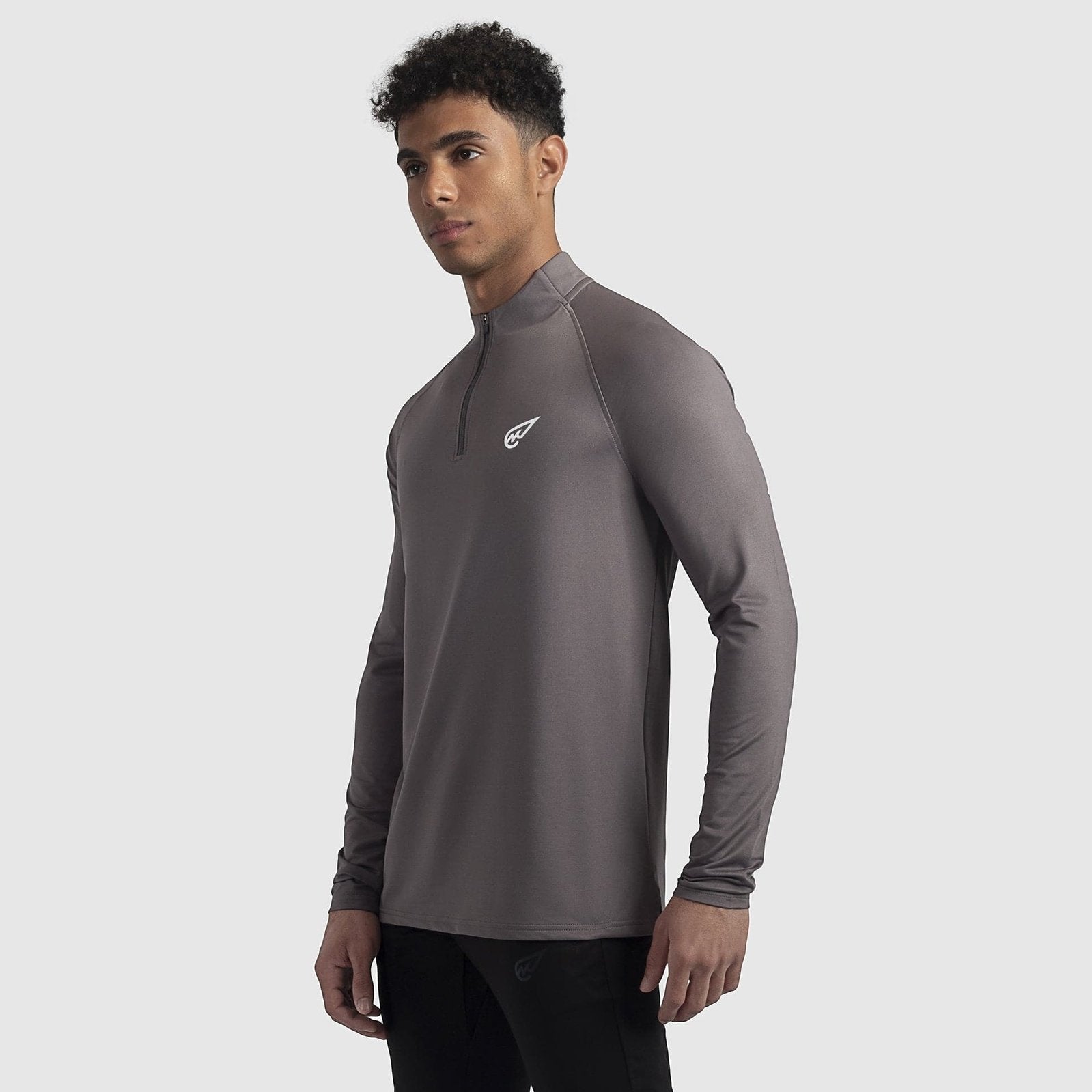 Dark Grey Quarter Zipper - Sporty Pro