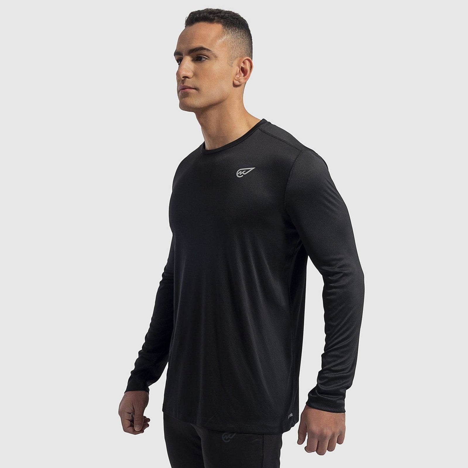 Black Long Sleeve Crew - Sporty Pro