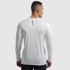 White Long Sleeve Crew