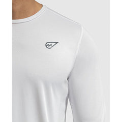 White Long Sleeve Crew