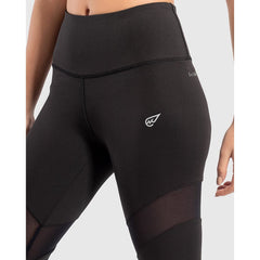 High Waisted Mesh Trim Leggings - Sporty Pro