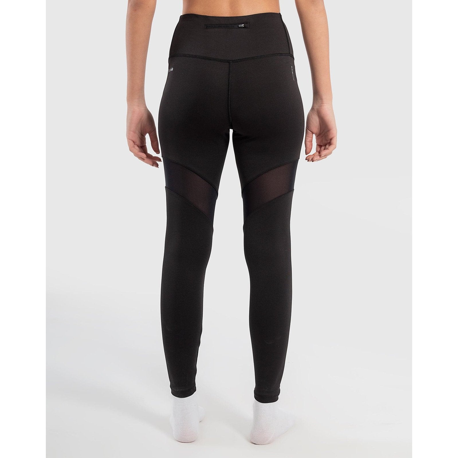 High Waisted Mesh Trim Leggings - Sporty Pro
