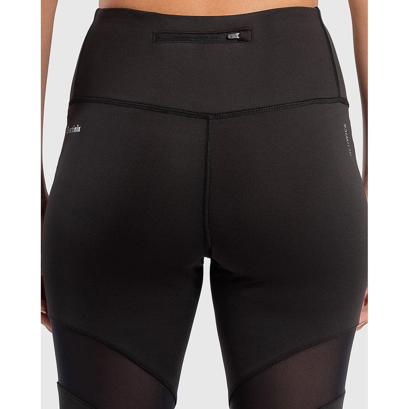 High Waisted Mesh Trim Leggings - Sporty Pro